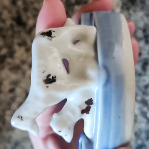 Vintage Porcelain Dog Ashtray Made In Japan - Picture 5 of 9